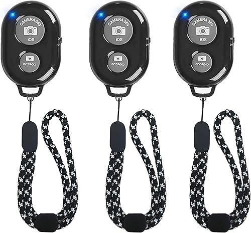 Obturador remoto para cámara de iPhone, control remoto Bluetooth para Android, manos libres, funciona con toma un retrato familiar de Navidad, crea