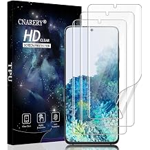3 Pack Screen Protector for Samsung Galaxy S20 [Not Glass], Support Fingerprint Unlock Flexible TPU Film, Touch Sensitive, Anti-Scratch, Full Coverage