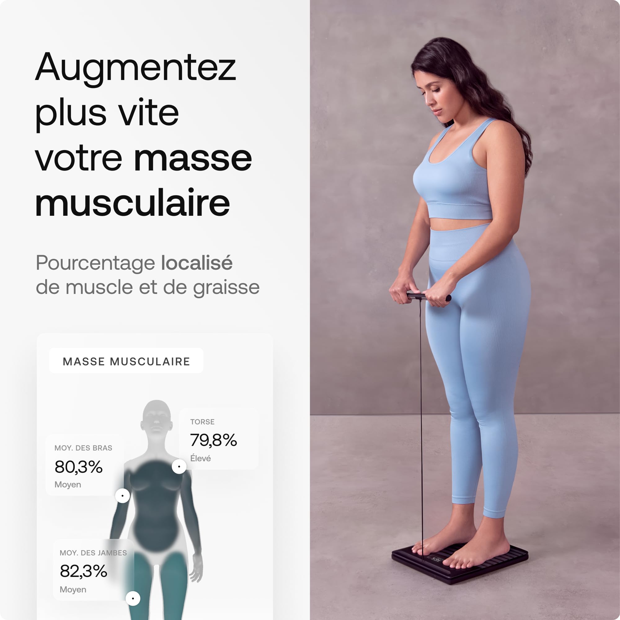 WITHINGS Body Scan - Balance connectée Wi-Fi pour améliorer sa santé, pèse personne, analyse de composition corporelle, masse graisseuse, musculaire, hydrique, Électrocardiogramme, Noir