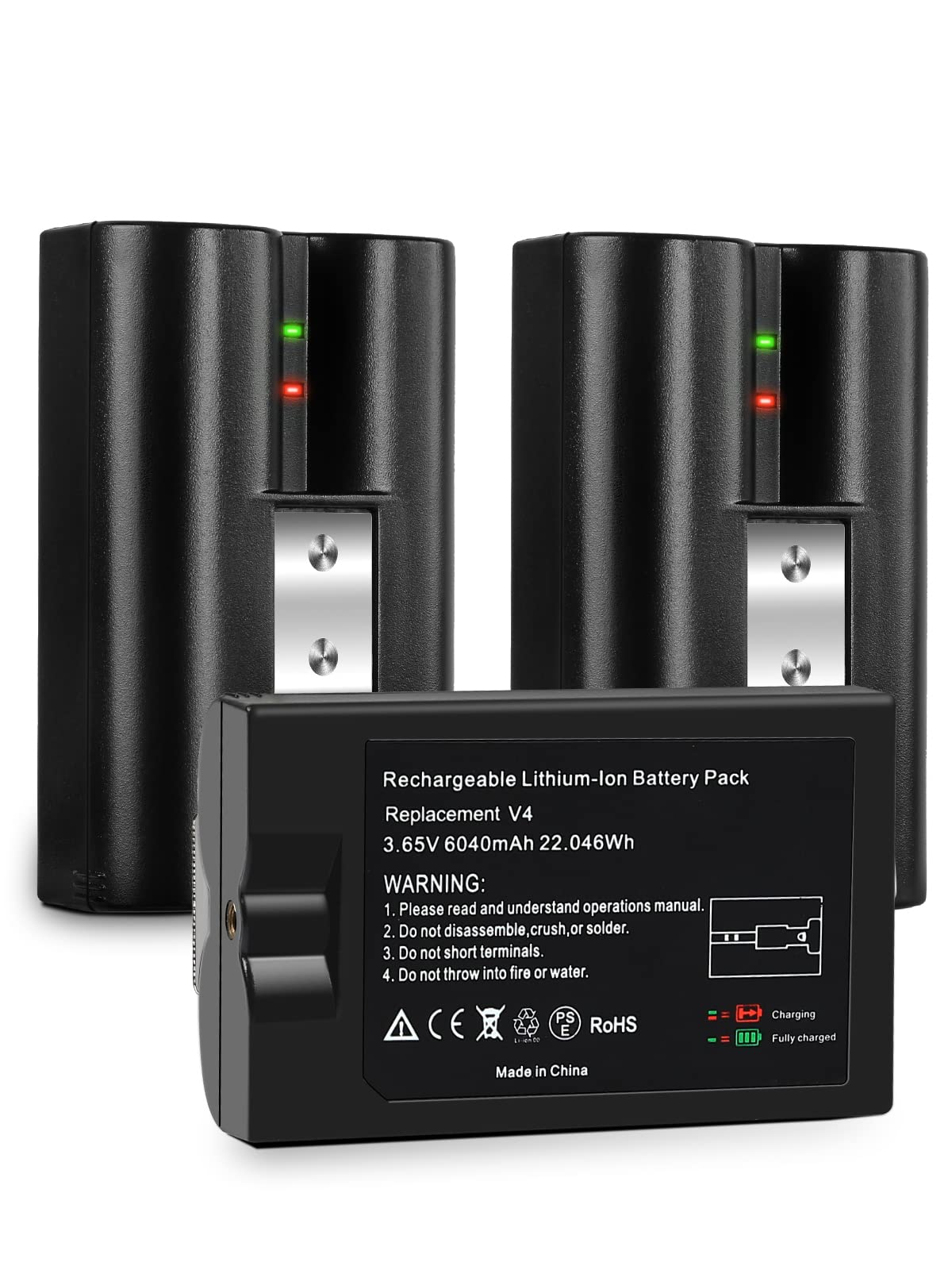 Ring Doorbell Camera Ring Battery 2-Pack 6040Ah