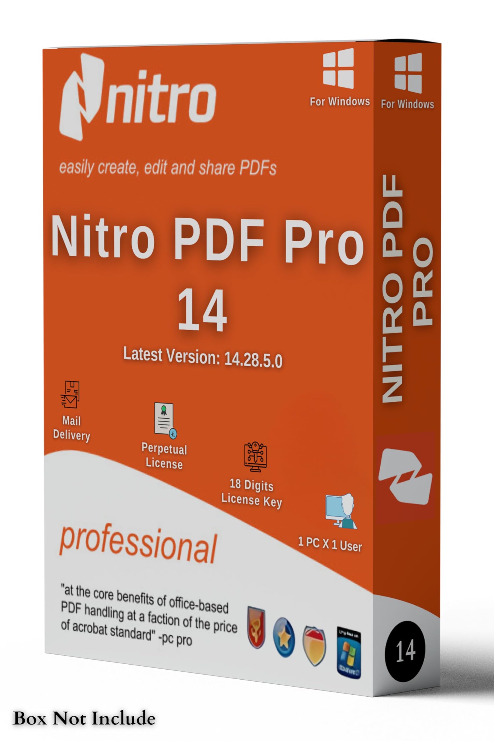 Nitro PDF Pro 14 | Latest Version 14.28.5.0 | PDF Editor & All PDF Solutions | Edit, Converter, Protect, Sign & Stamp & Viewer | Lifetime Validity |1 PC X 1User | For Windows (B0DFNL5H9Q) Amazon Price History, Amazon Price Tracker