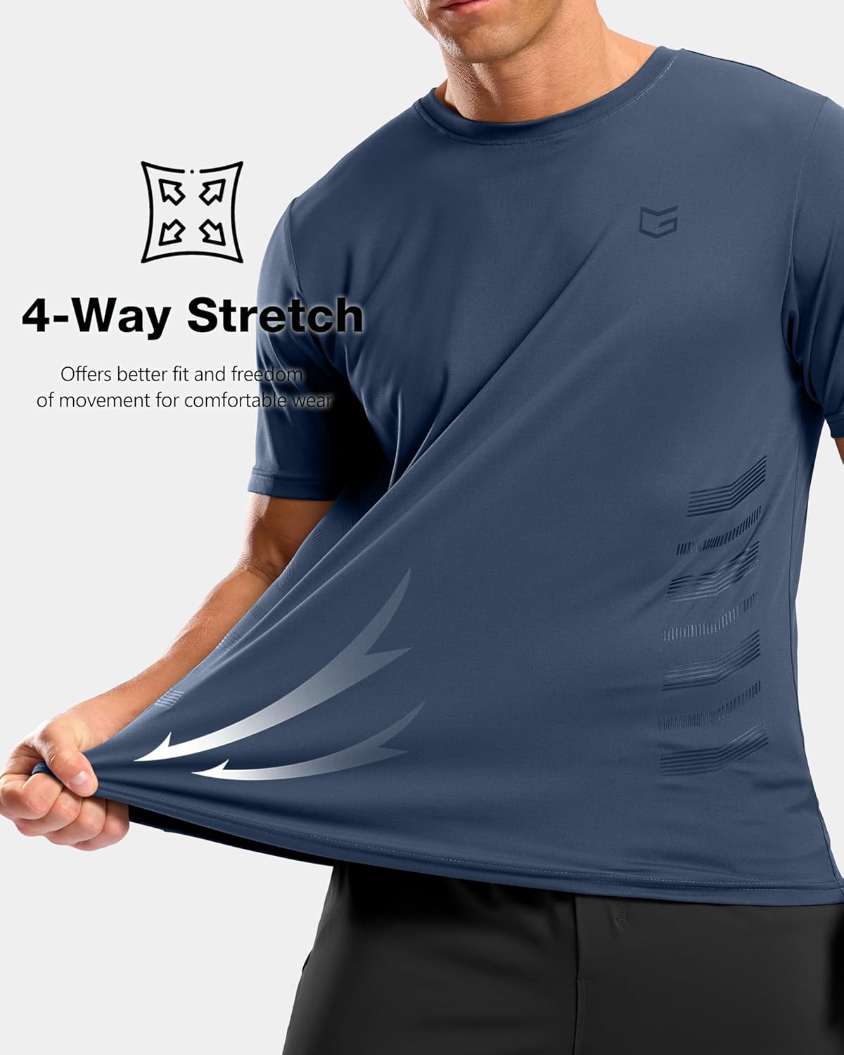 G Gradual Men's Workout Shirts Quick Dry Athletic Running T-Shirts Lightweight Moisture Wicking Short Sleeve Sports Gym Tops - Image 6