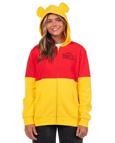 Disney Winnie the Pooh Hoodie Juniors Character Hooded Costume Zip