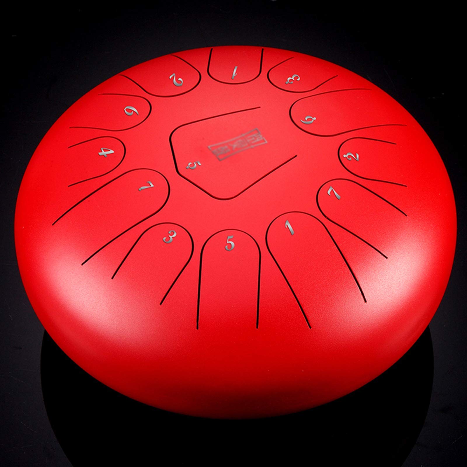 Tamburo in acciaio Tongue 13-tono Strumentazione percussioni da 12 pollici-C Key, regalo per adulti e bambini, meditazione, yoga e zen (33 cm) (Color : C)