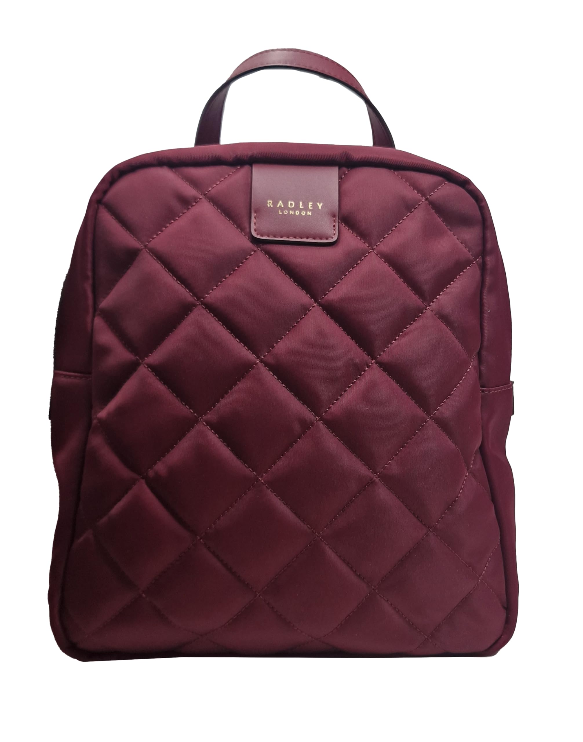 Radley Women's Dark Red Brockley Responsible Quilted Backpack Rucksack In