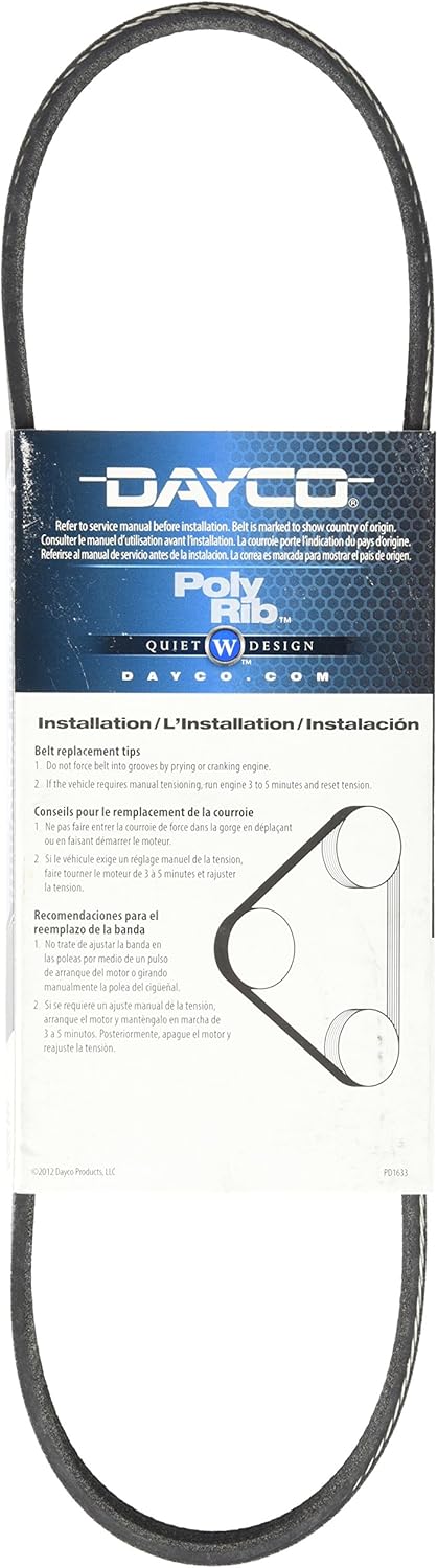 Dayco 5050273 Serpentine Belt , Black