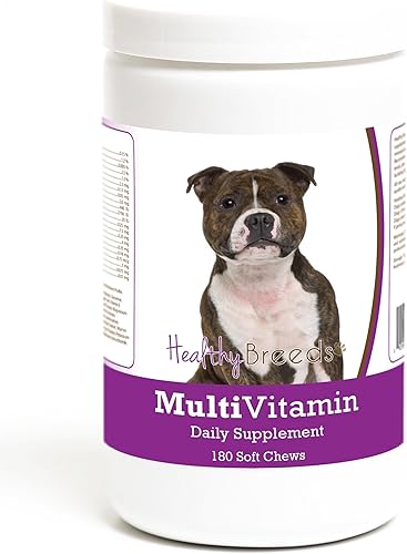 Miniatura 66 de Healthy Breeds Bulldog Multivitamínico Masticable Suave para Perros 180 Recuento