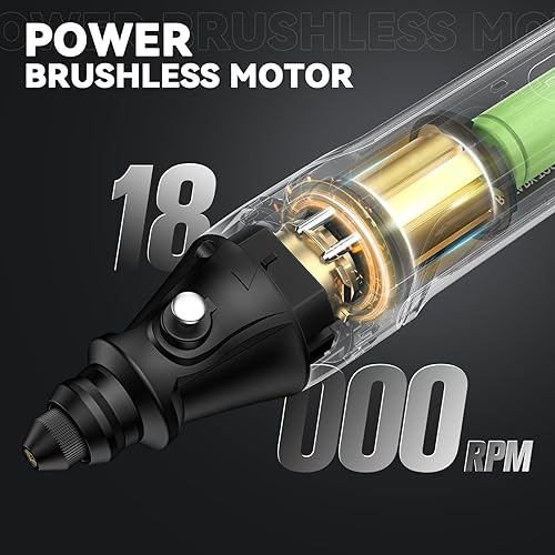 Miniatura 3 de Mini kit de herramientas rotativas inalámbricas, destornillador eléctrico multiusos 3 en 1, tijeras con 88 accesorios, herramienta giratoria USB de