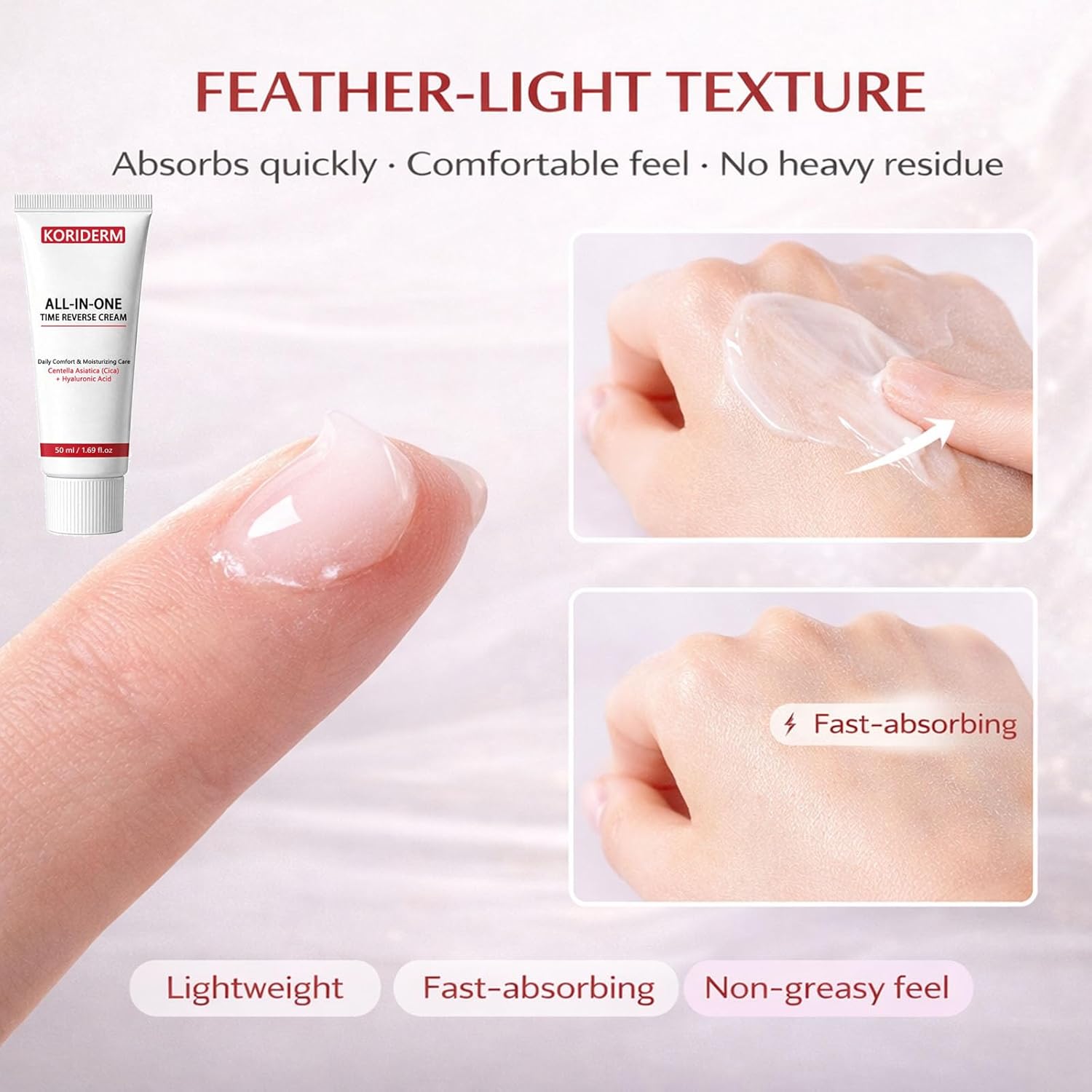 Cream, All-In-One Daily Moisturizing Face Cream for Smooth, Hydrated & Radiant-Looking Skin,Centella Acid Formula, Lightweight & Gentle for All Skin Types – 50 mL / 1.69 fl oz (1) - Image 7