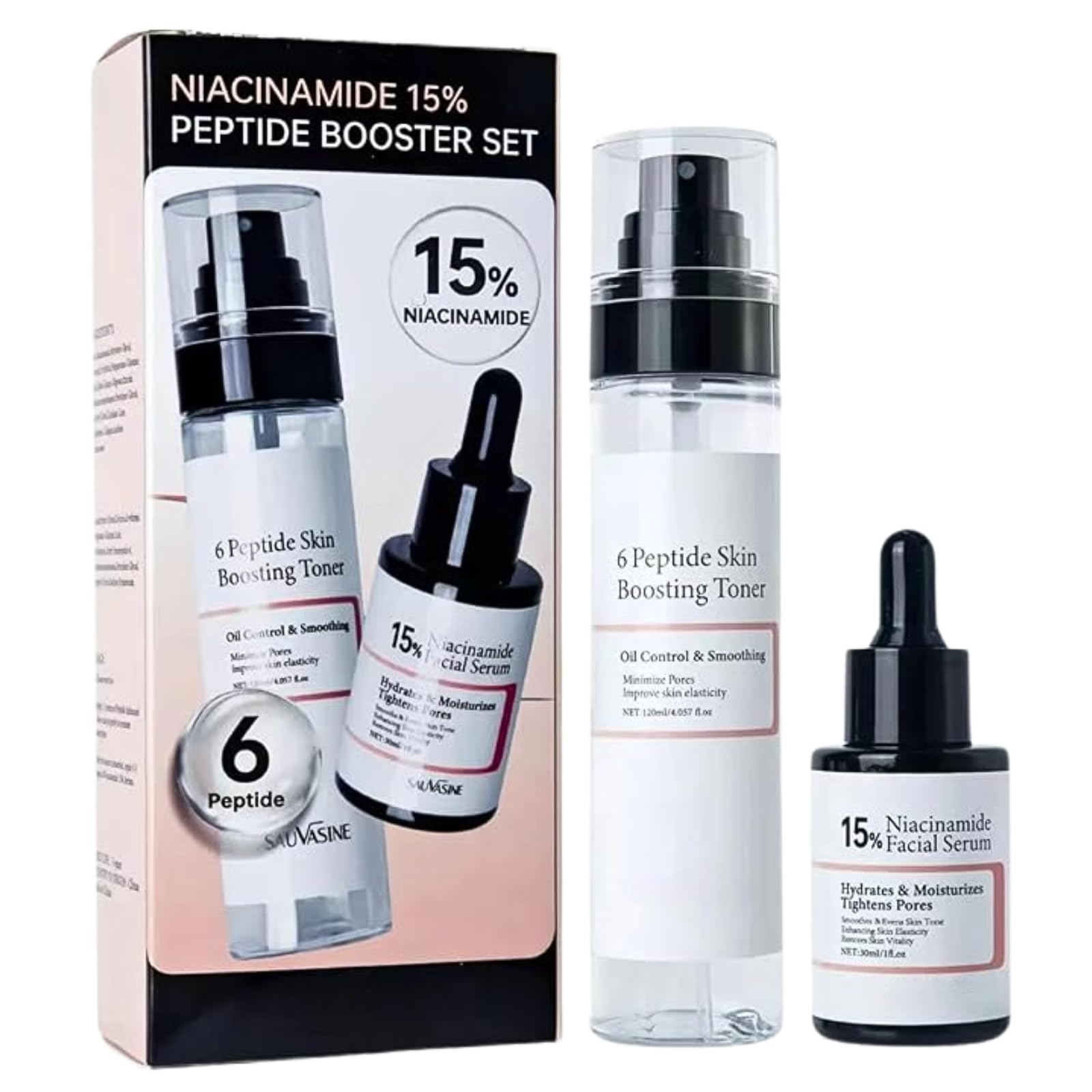Niacinamide 15% Peptide Booster Set - Korean Skin Care Set