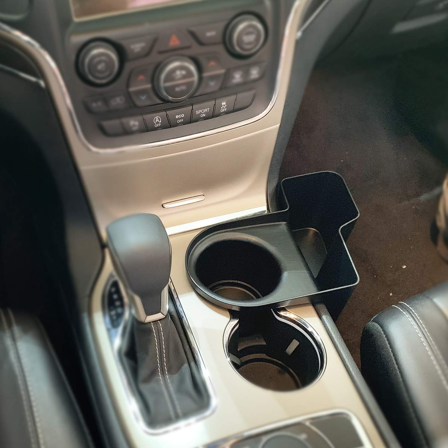 JeCar Gear Shifter Storage Box Manual Transmission Side Storage Tray Interior Accessories for 2011-2019 Jeep Grand Cherokee WK2, Black