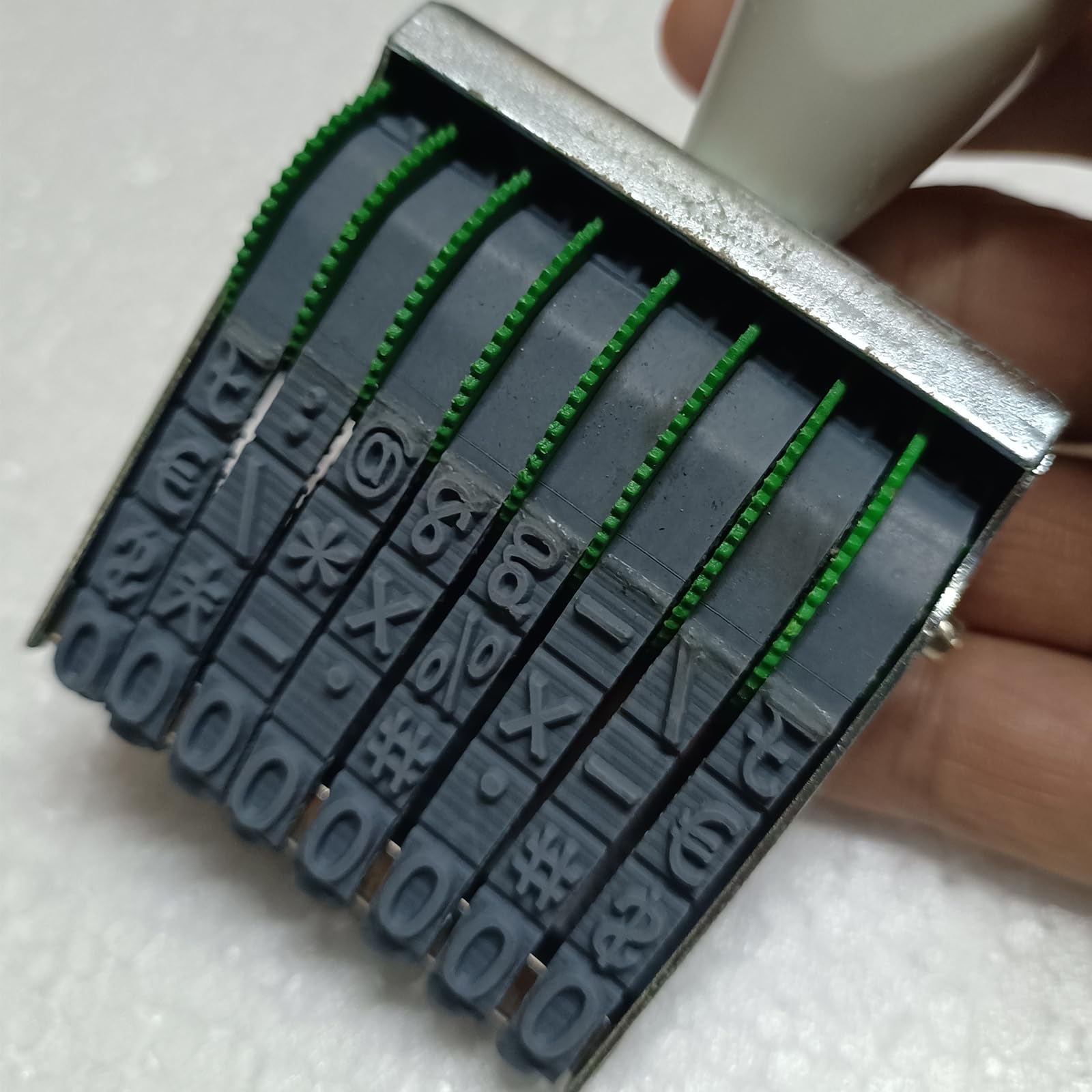 Timbre à Rouleau Numéroté 15 Chiffres - Tampon Réutilisable Réglable Pour Bricolage Et Scrapbooking