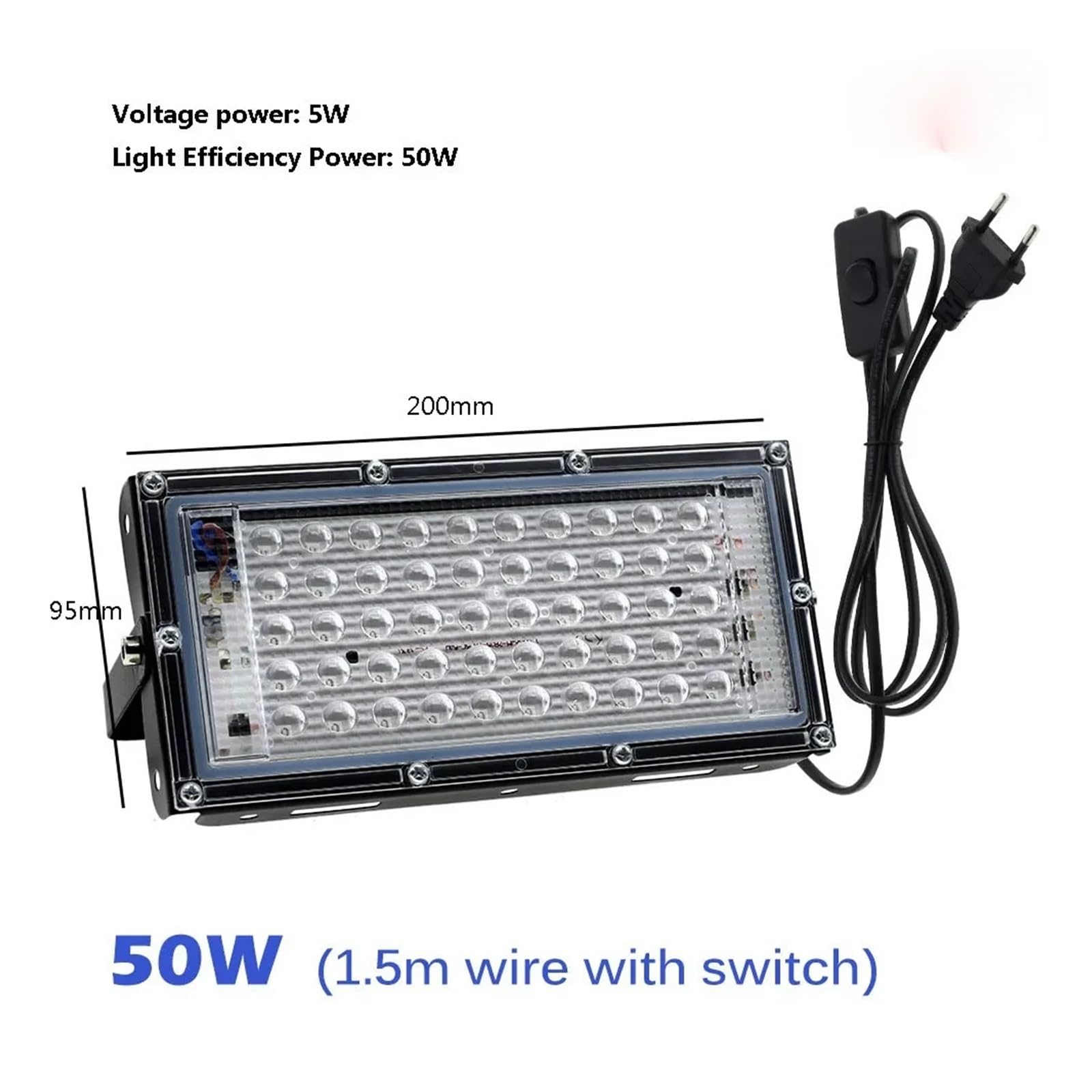 Lámpara de curado UV Lámpara de curado UV 100 W y 300 con luz púrpura (365 NM, 395, 405 NM), lámpara detección Fluorescente, Pegamento sin Sombras, Resina Aceite Verde(405nm,300W)