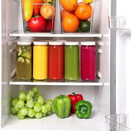 Miniatura 5 de Moretoes Paquete de 9 botellas de jugo de vidrio de 16 onzas con tapas botellas de vidrio reutilizables con tapas blancas a prueba de manipulaciones