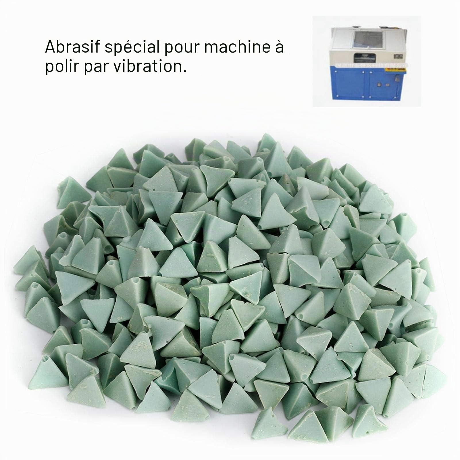 Médias de culbutage, outil abrasif de polissage, bijoux de jade pour le polissage de machine de vibration de culbuteur