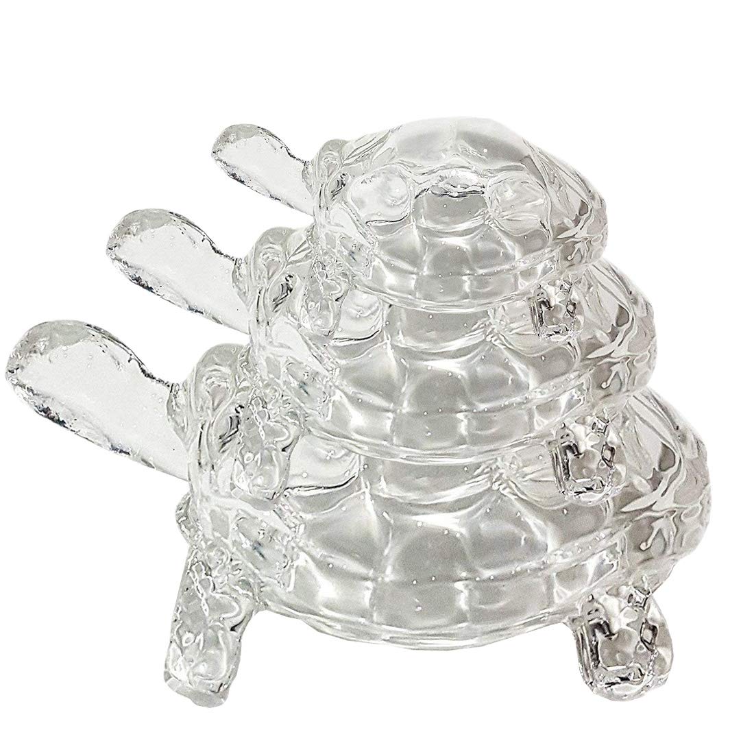 Buy SK Craft Vastu Feng Shui Crystal Turtle Tortoise for Good Luck, Three Generation Turtle