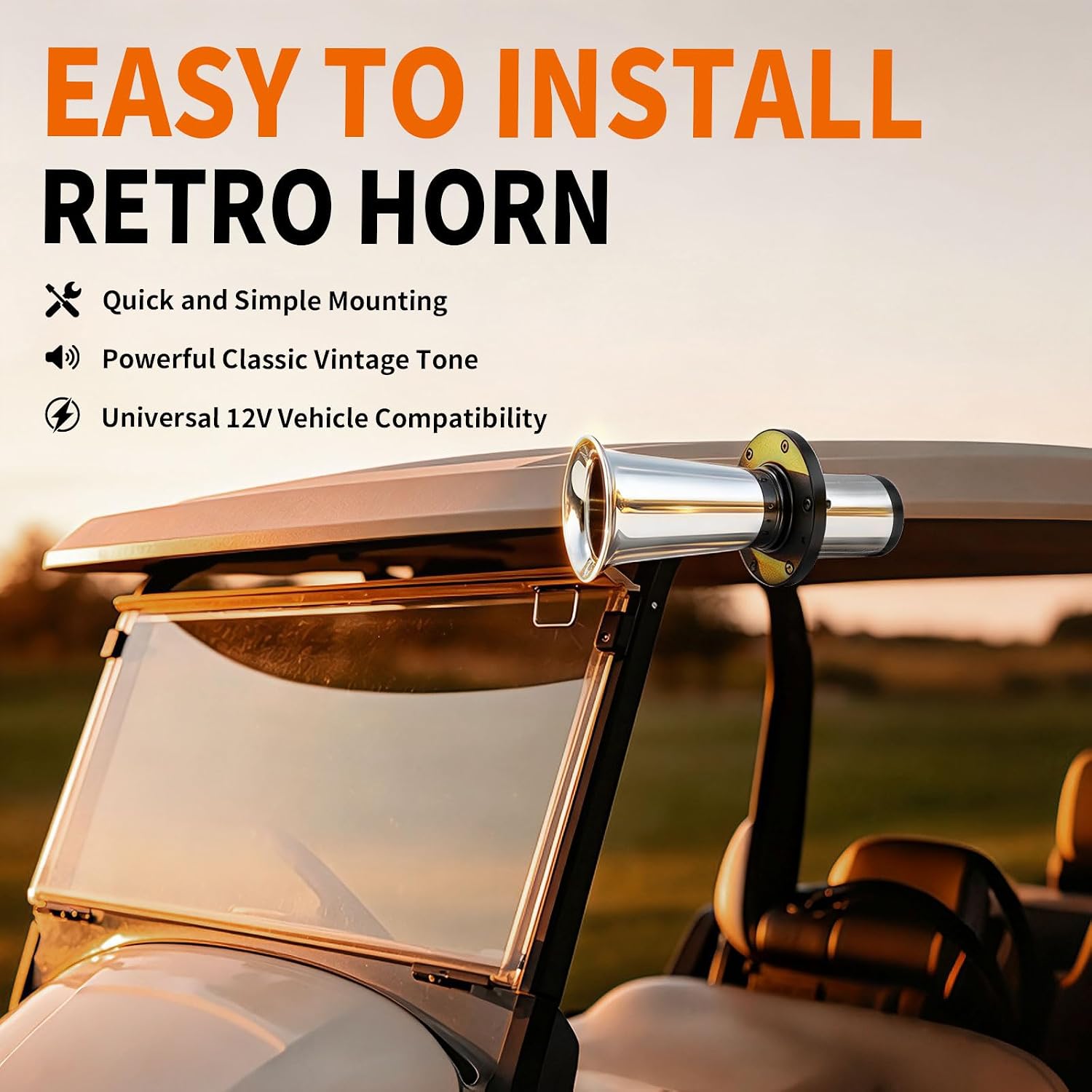 FARBIN Vintage OOGA Horn Classic Car Horn with Button Old School Air Horns image 3
