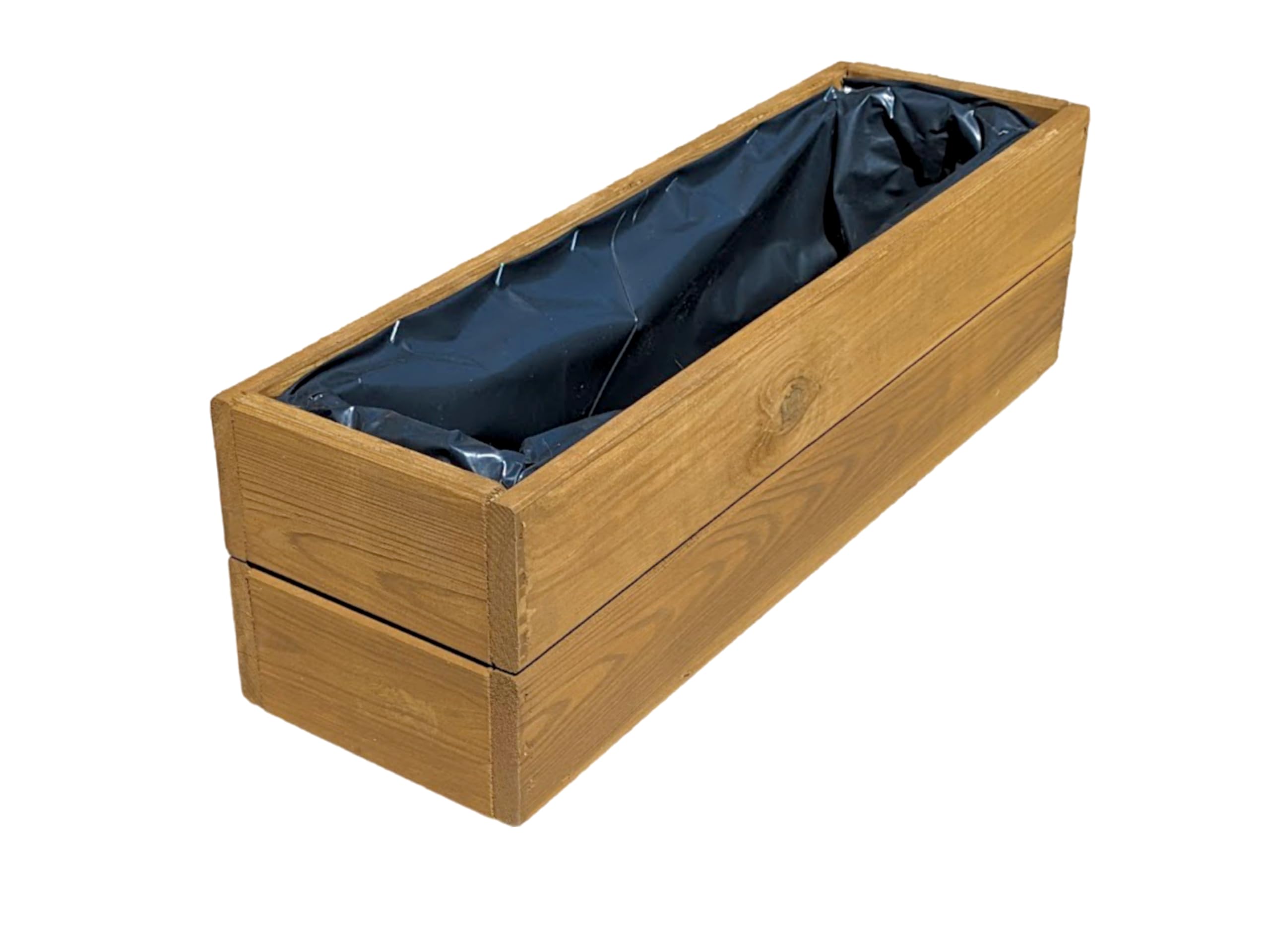 Macetero de Madera FKL para jardín, terraza, Totalmente montado, D27 (Roble, 60 cm)