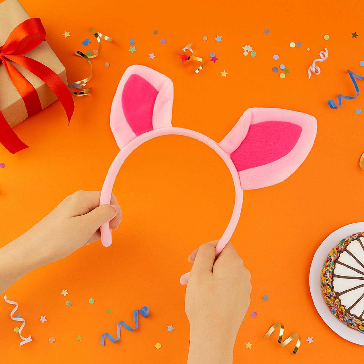 TopTie 6 PCS Animals Ears Headband, Decorations for Adult & Kid, Jungle Safari Animals Hair Hoop