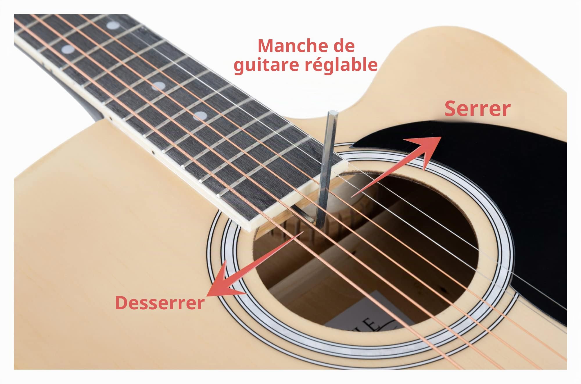 Rocktile WSD-8CE-NT Slim Line Set de Guitares Western, Général, Poids: 1 | Modèle: WSD-8CE-NT, 9 kg, Nombre de cordes: 6, Orientation: droitier, Corps, Forme du corps: Slim Line Dreadnought, Manche