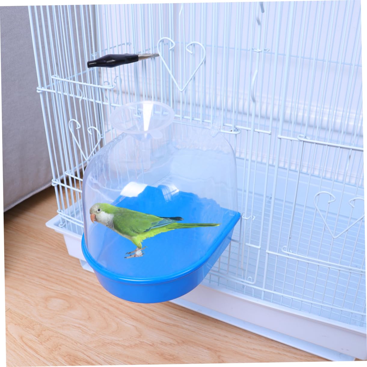 FRCOLOR 2 Pz Gabbia per Uccelli jaulas para pajaros Bagno per pappagallini Parti Doccia Vasca Doccia per Uccelli Vasca per Uccelli peonia Vasca da Bagno Scatola da Bagno
