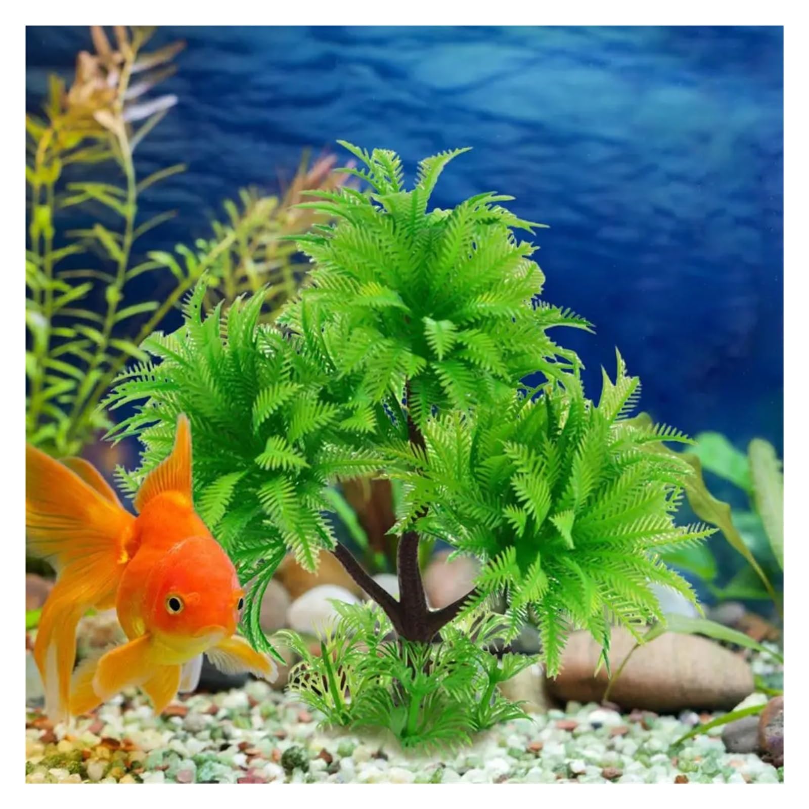 Plantas Artificiales para acuarios, Acuario Plantas Artificiales Multicolor(Green)