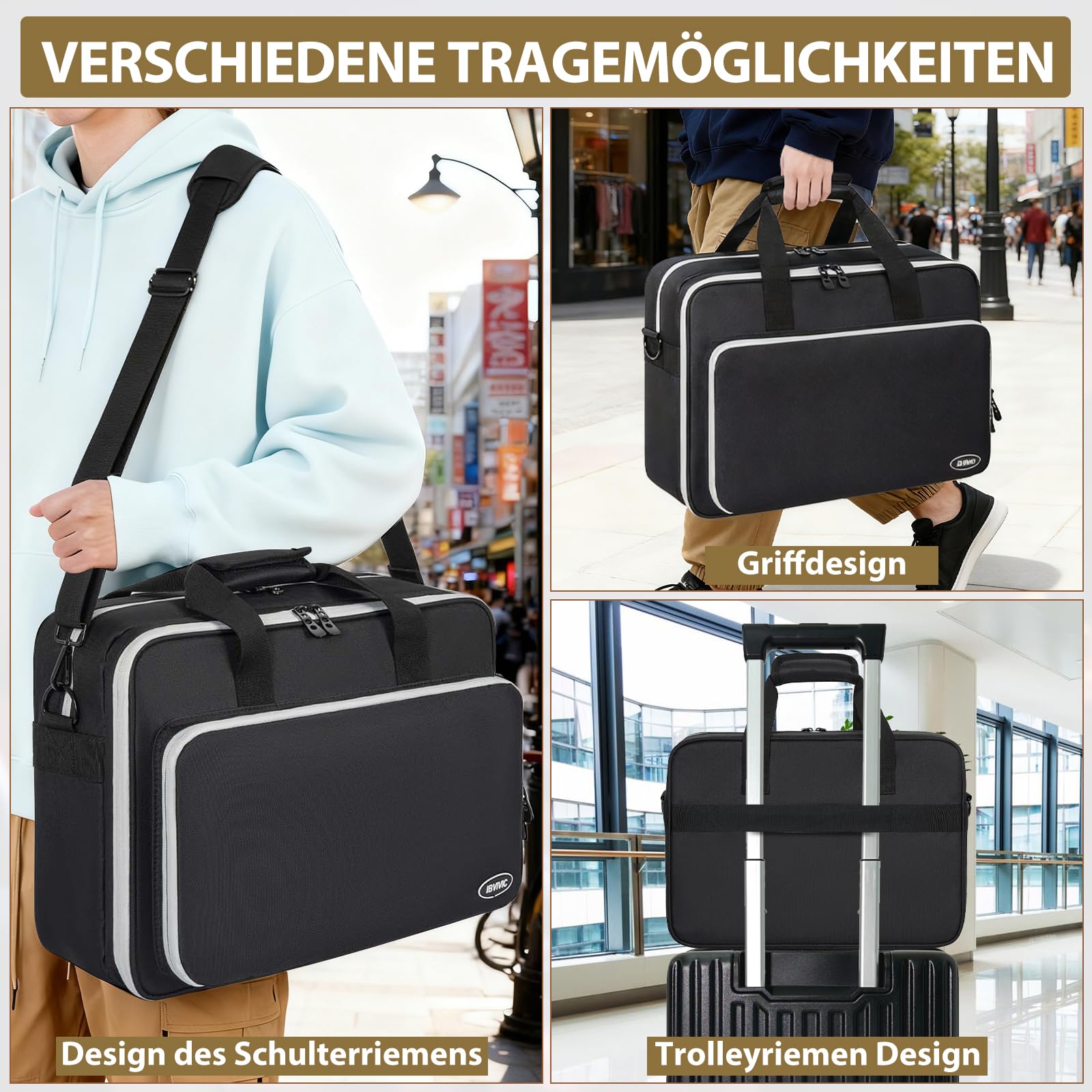 OUUTMEE Tasche für PlayStation 4/5, Tragetasche für unterwegs, Umhängetasche kompatibel mit PlayStation 5, Schützende Aufbewahrungstasche für Konsolen-Disc/Digital Edition, Spielkarten, HDMI