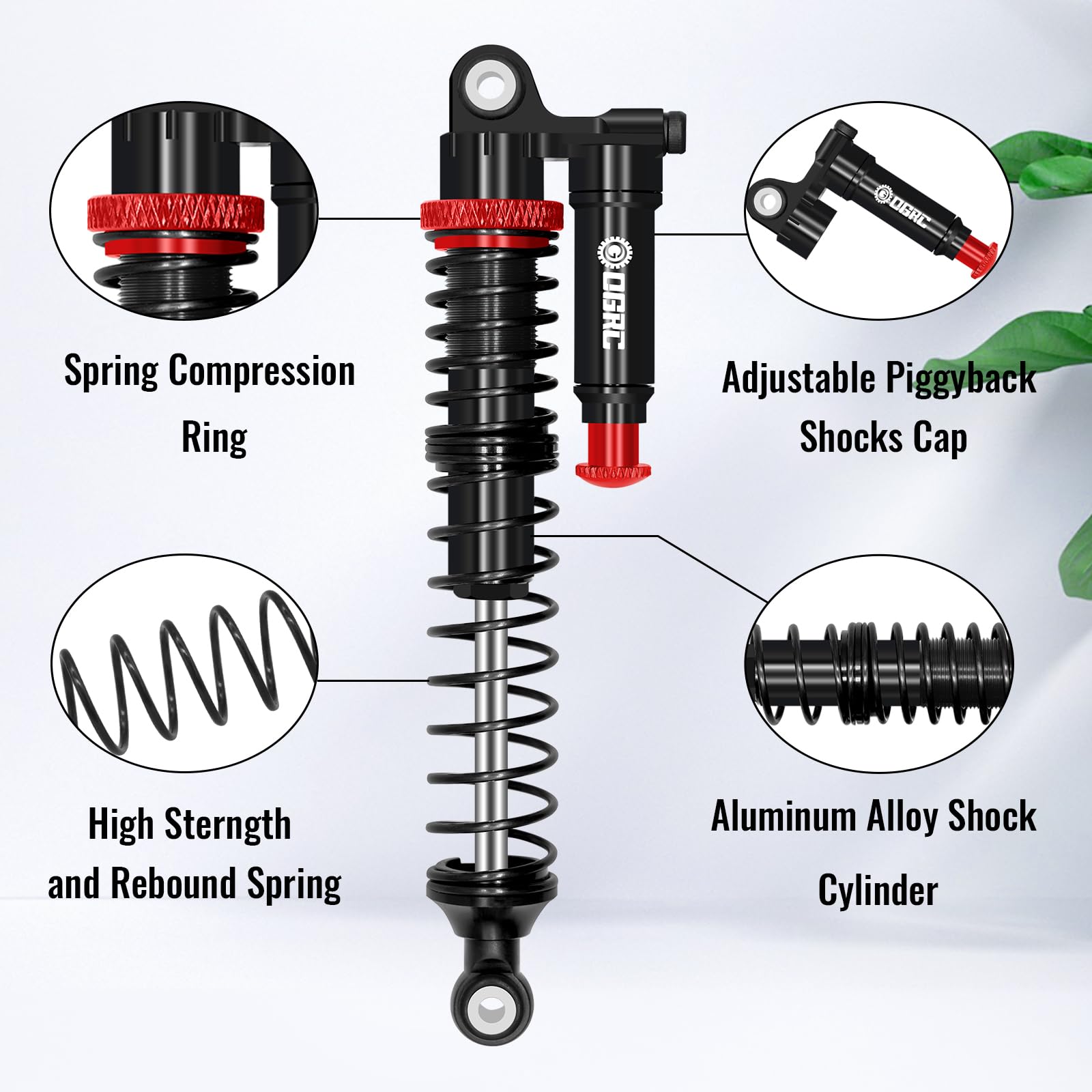 VGEBY Amortisseur De Voiture RC 2 Pièces En Métal RC Amortisseur Avec - Foto 7