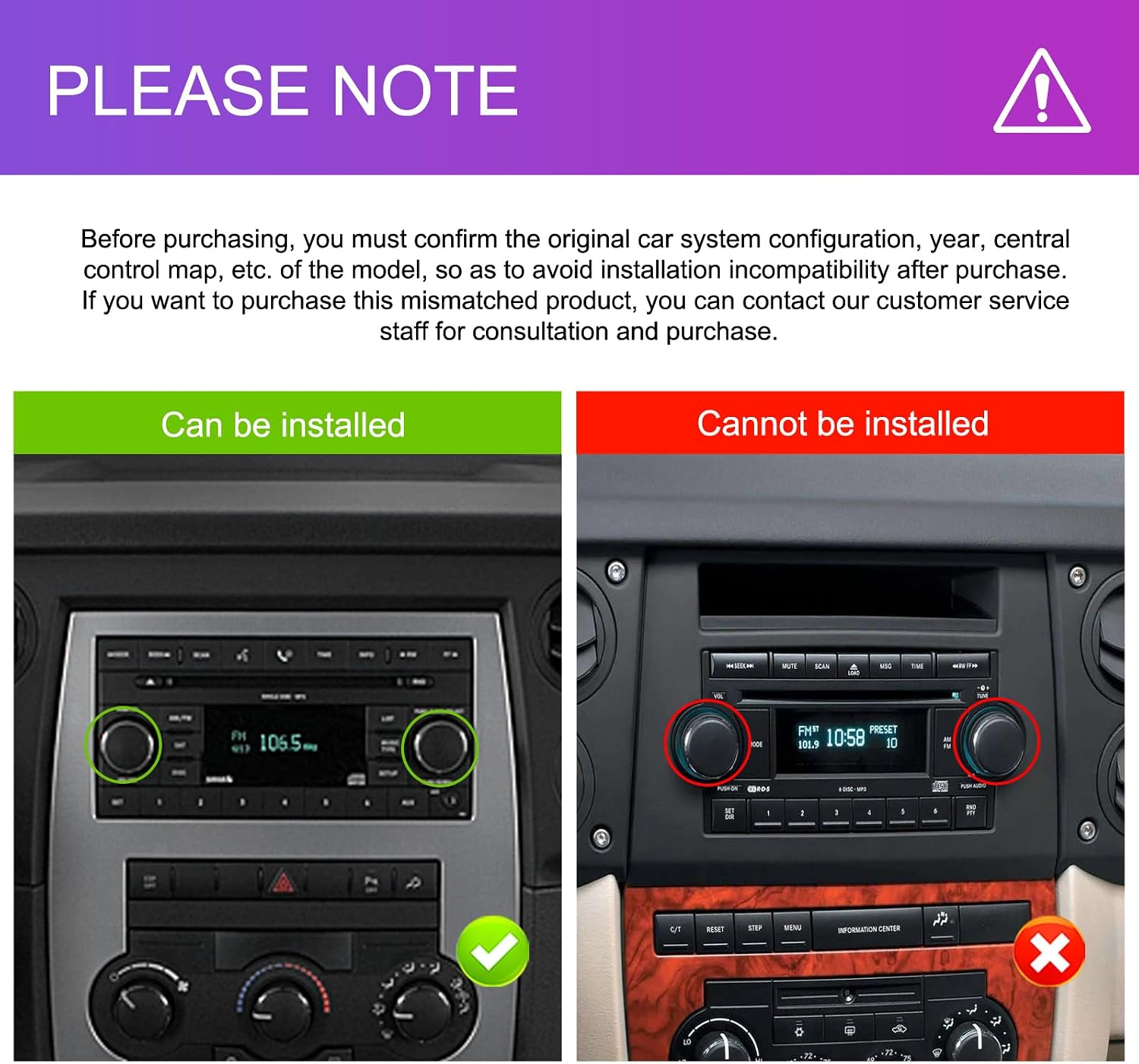 Android 15 Car Stereo for Jeep Wrangler JK 2007-2015 Dodge Ram 1500 2009-2011, 4G+64G Radio Wireless Carplay Android Auto with 7'' Touchscreen GPS Bluetooth 5G-WiFi FM/RDS 32EQ Backup Camera SWC