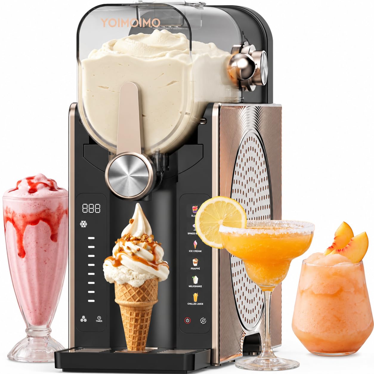 2.6L Slush Machine | 6 Presets with Icecream, Frozen Drinks in 15 Mins