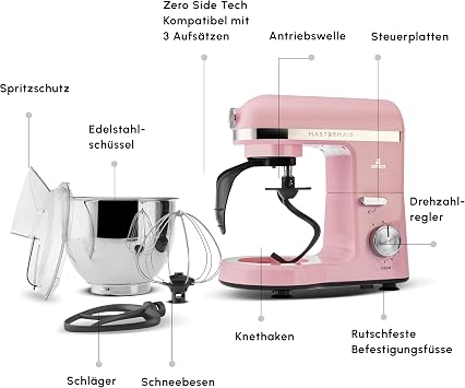 KARACA Mastermaid Chef Pro Çift Kollu Mutfak Şefi 1500 W Pink