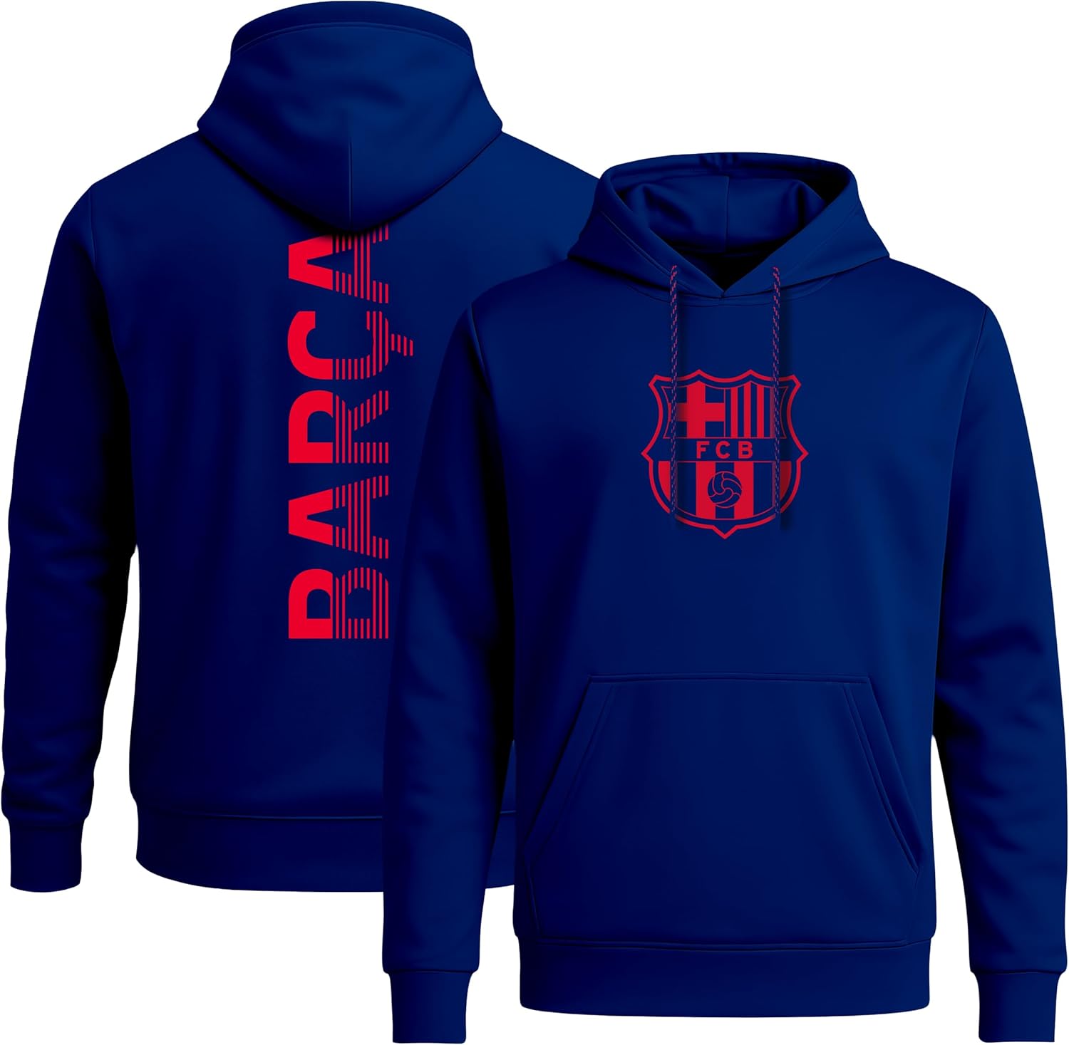 Icon Sports Officially Licensed FC Barcelona Pullover Hoodie - Unisex Adult - Image 2