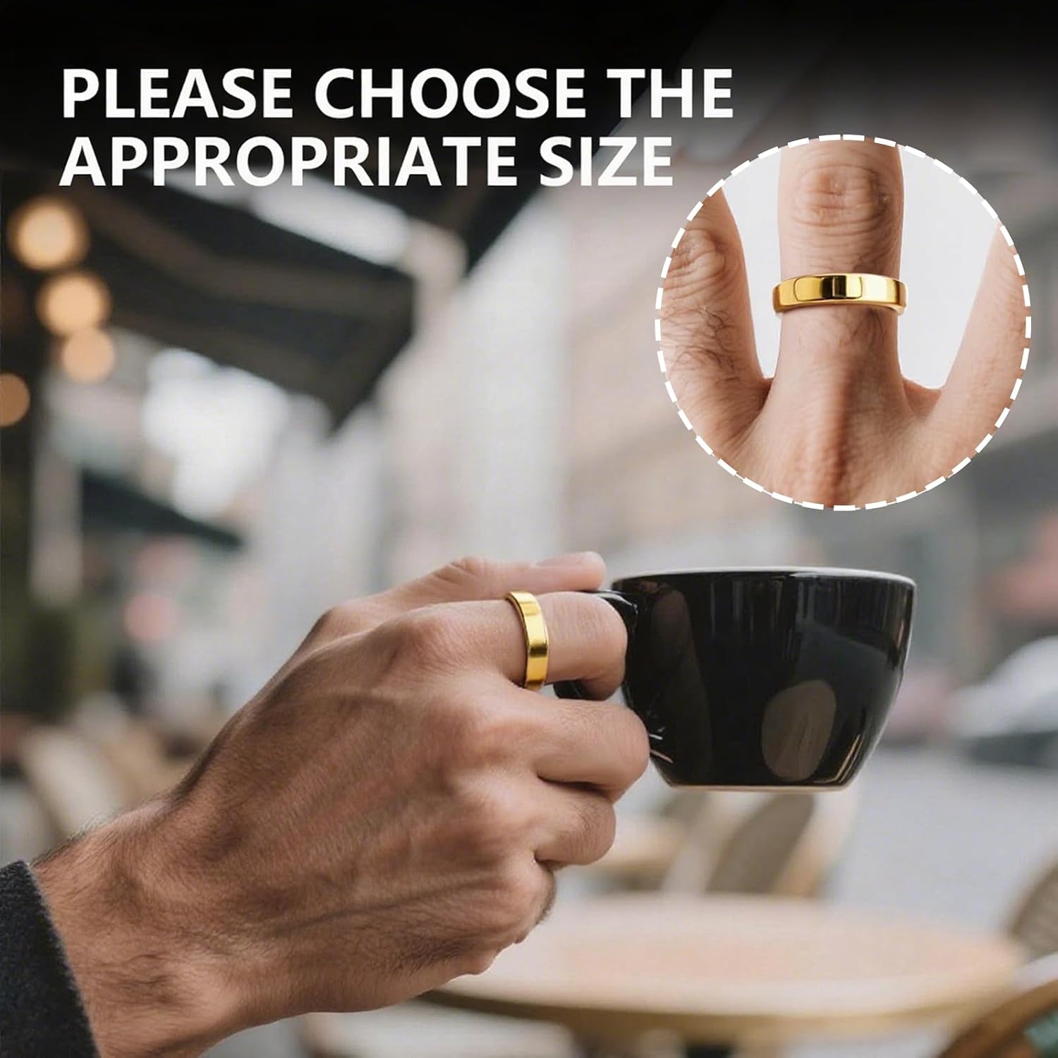 SX.man&sog Titanium Wedding Band for Men Women,Gold High Polished Solid Curved Edge Engagement Rings for Men and Women Exchange to Witness Each Other's Love