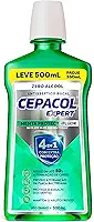 Cepacol - Enxaguante Bucal Expert Menta Protect - Sem Álcool, Com Flúor, Refrescante e Anticáries - 500ml