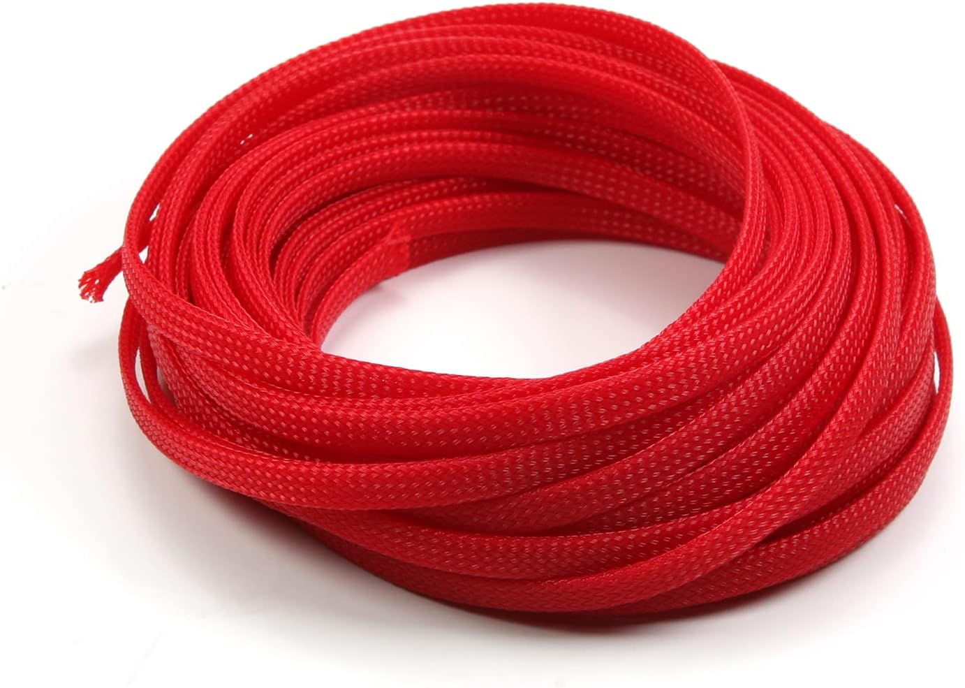 Othmro 1pc Cable Management Sleeve, Braided Cable Tidy Red, 10m Cable Organizers Cable Protector Wire Tidy for TV/PC USB Cable, Width 6mm