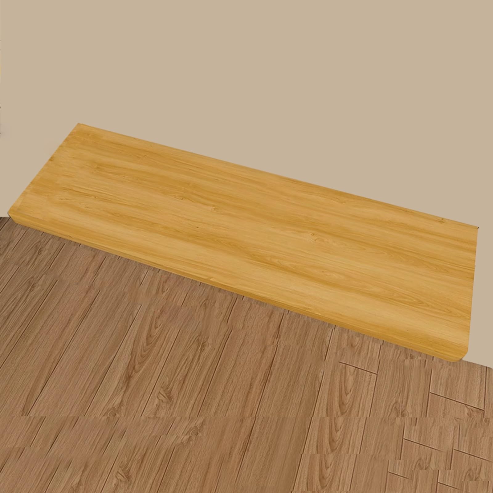 Mesa plegable de pared, soporte de metal resistente, esquinas redondeadas para cocina y dormitorio, diseño que ahorra espacio, parte superior gruesa resistente (latón, 100 x 30 cm)