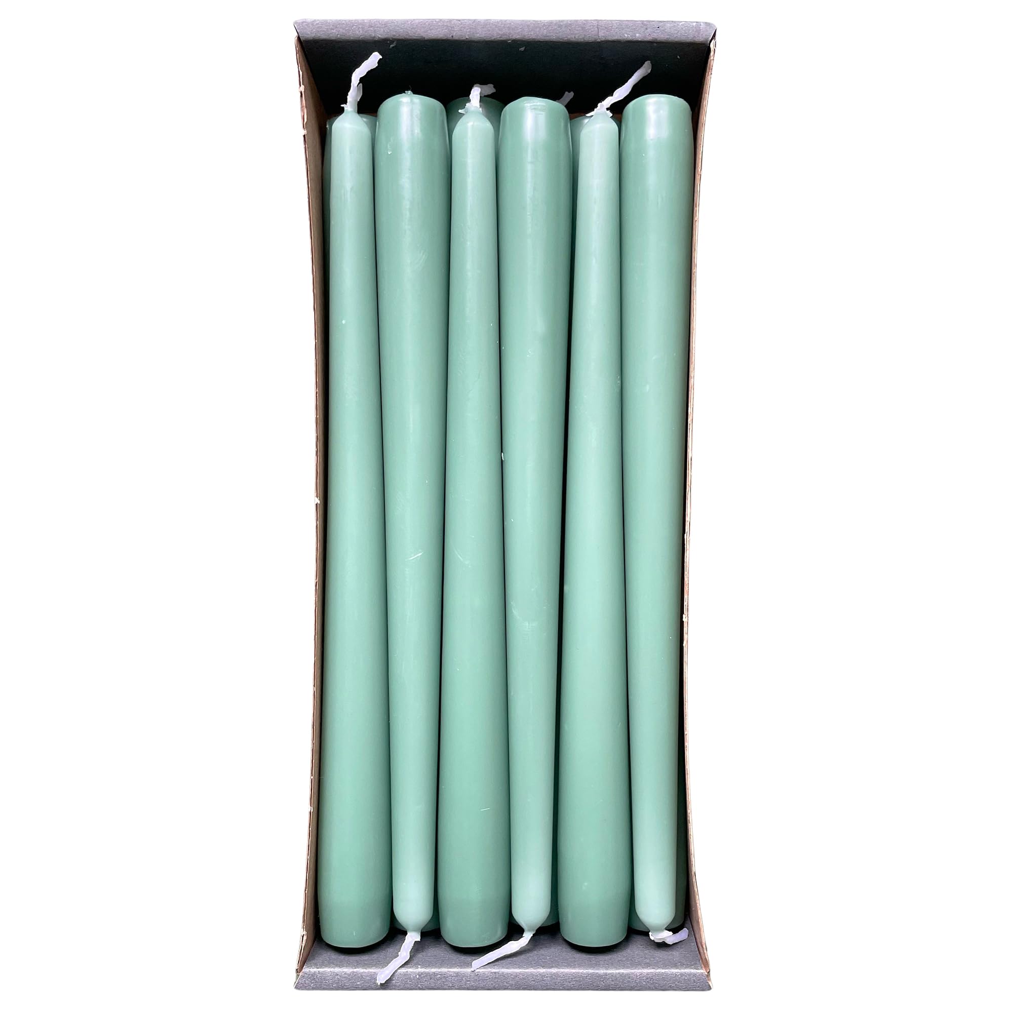 Nordring Moss Green Tapered Candles 2.3 Cm X 25 Cm Pack Of 12