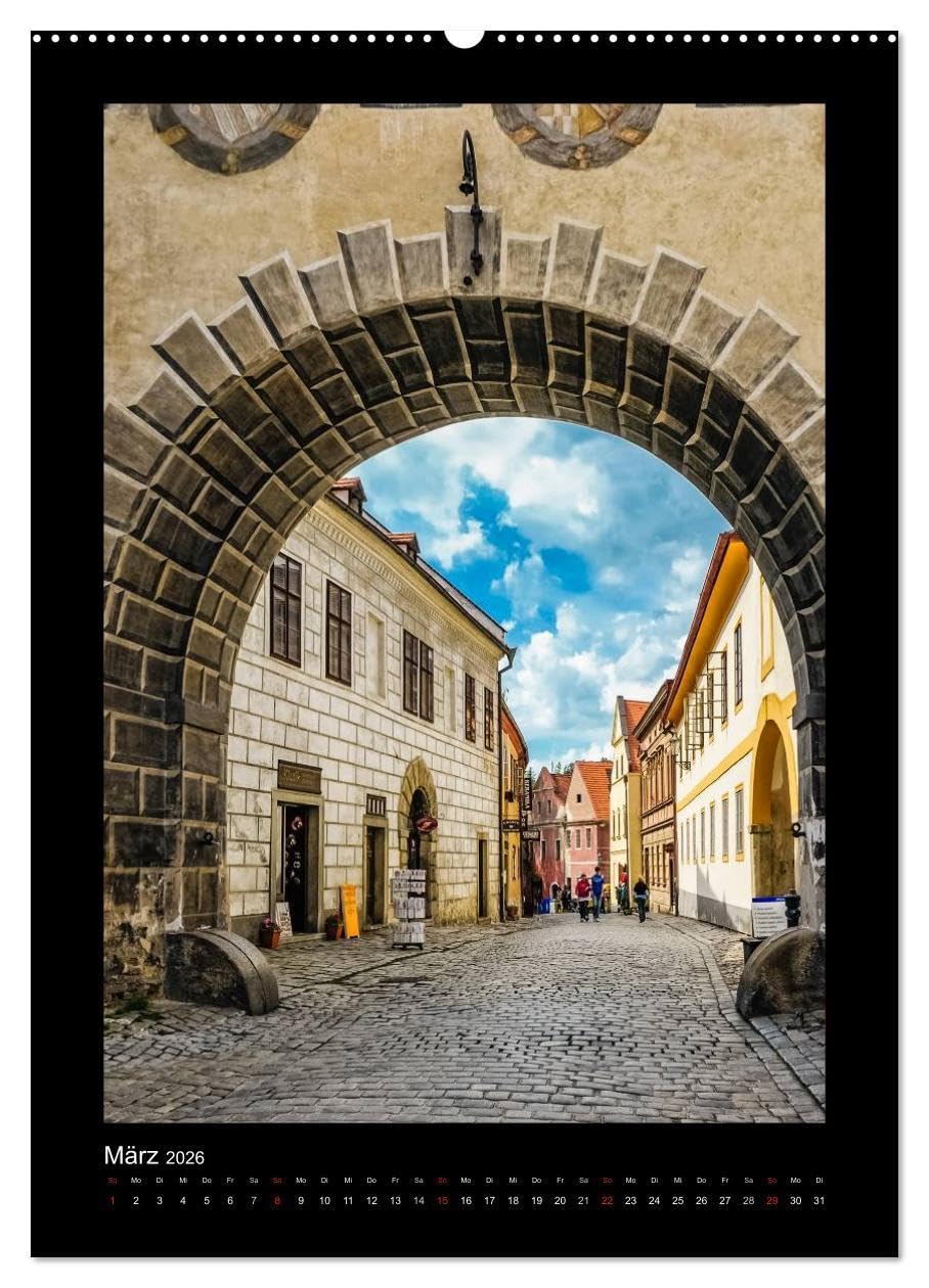 Cesky Krumlov Krumau (hochwertiger Premium Wandkalender 2026 DIN A2 hoch), Kunstdruck in Hochglanz: Bilder aus Cesky Krumlov - Krumau