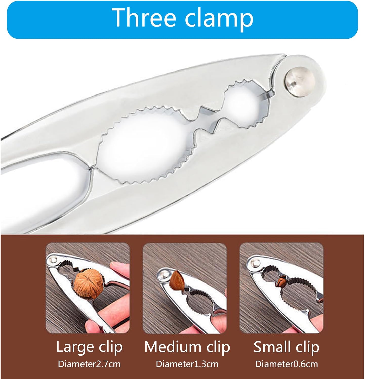 人間工学に基づいたクルミクラッカー、ピッキングニードル付き、多目的ナットオープナー、くるみ割り人形セット、クラッキングツール、栗クリ