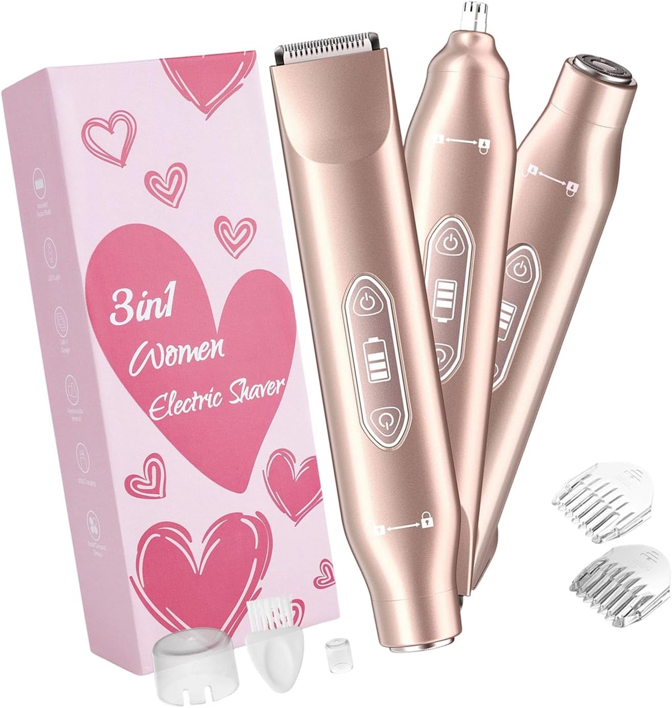 Electric Trimmer Multifunctional Shaver for Face Body Hair Trimming and Men Women Body Grooming Ear Nose Trimmer