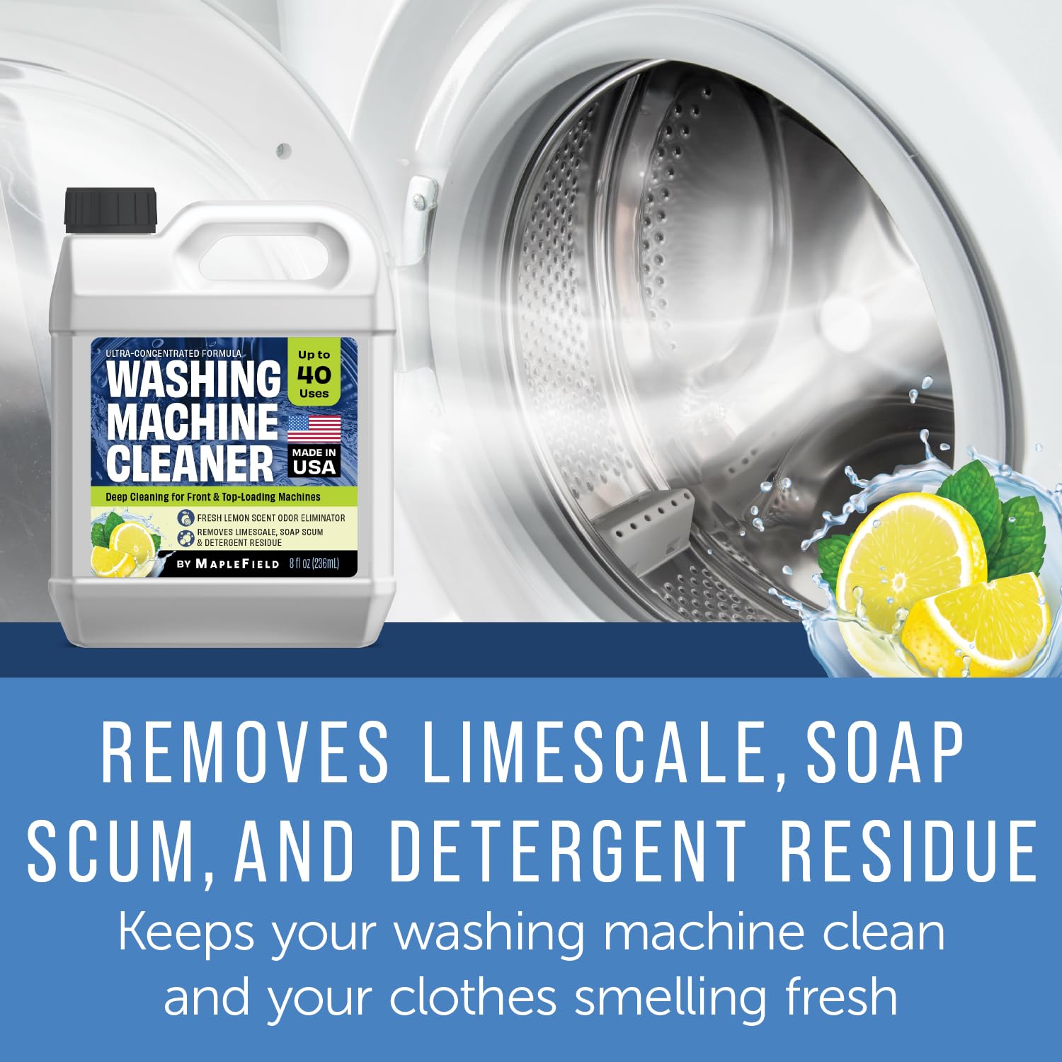 Amazon.com: Maplefield Washing Machine Cleaner & Deodorizer - Deep