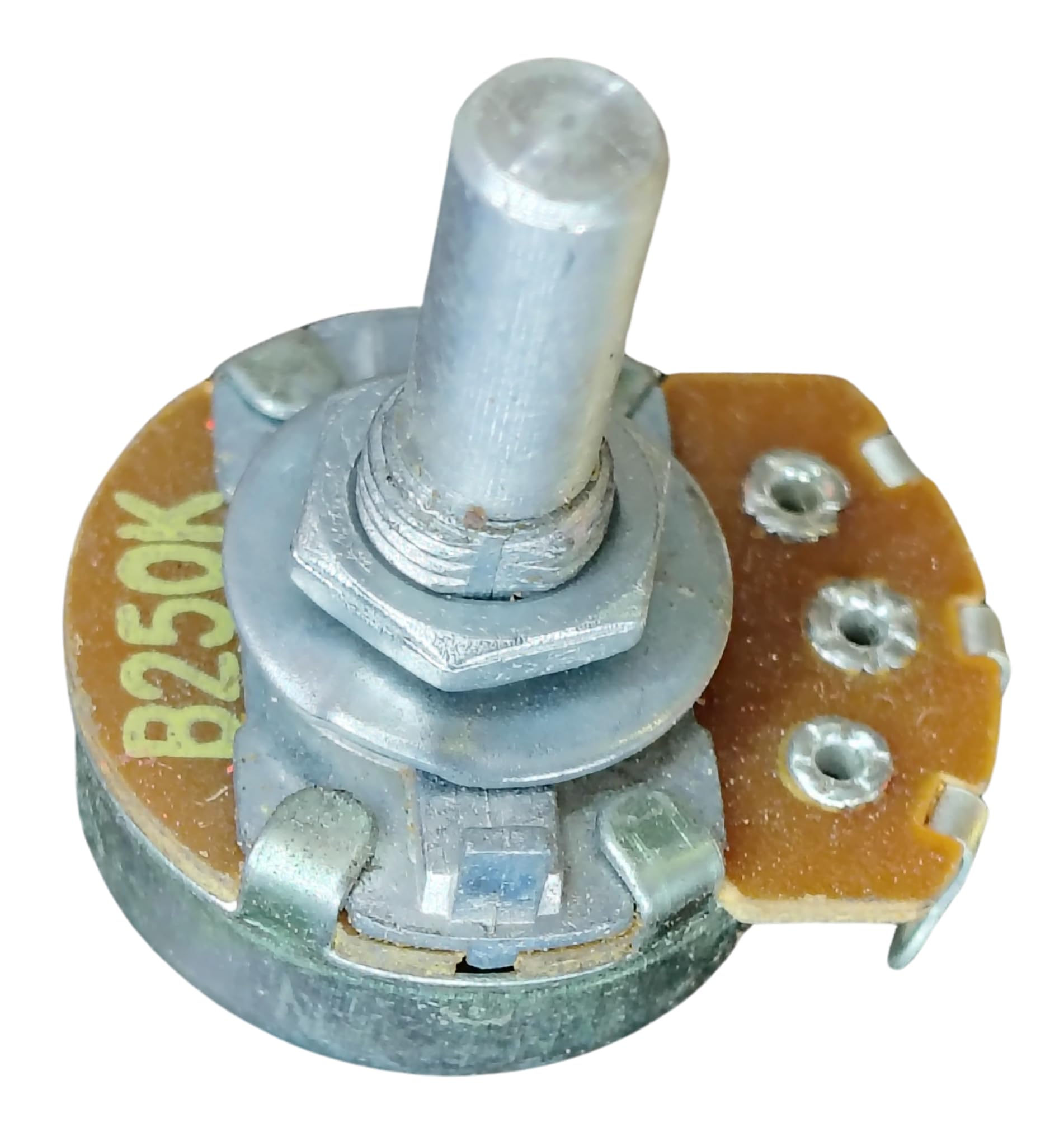VAHISSH LIFE INC B250K Potentiometer, 14mm plain smooth Shaft, 25mm Diameter, 32mm Height, 3-Pin Electronic Component 250k Pot-image-48