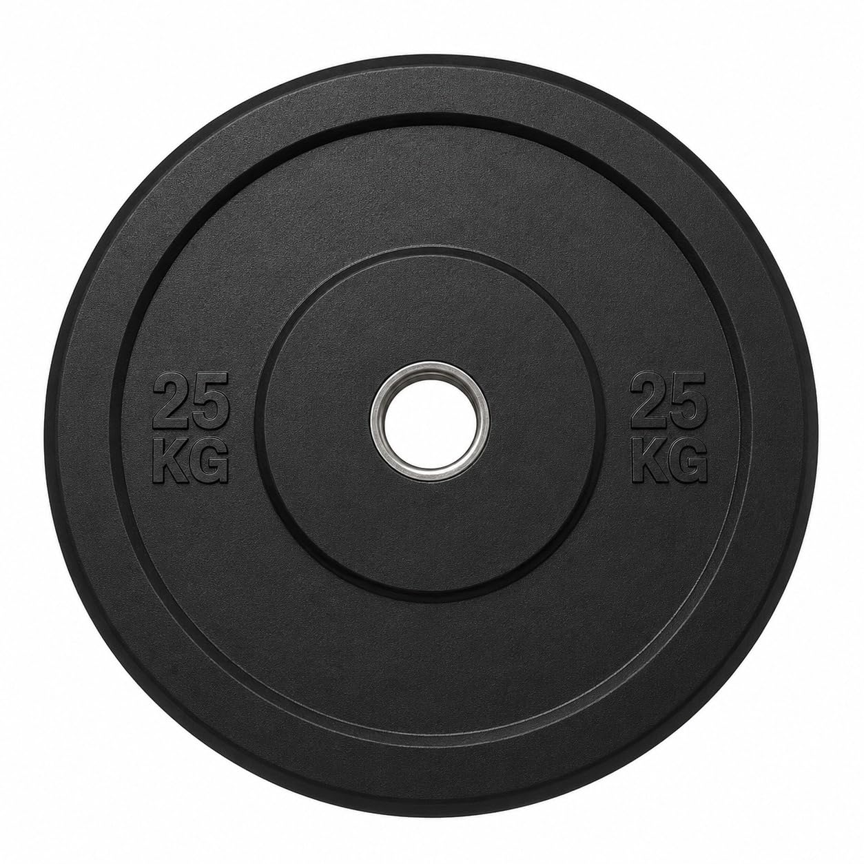 Rubber Weight Plates Barbell Discs Bumper Plates for Dumbbell Bars, Gym Strength Training, Deadlifts, Squats, Weight Lifting Workout Plates 5kg 10kg 15kg 20kg 25kg (Black, Pack of 1 (25kg))