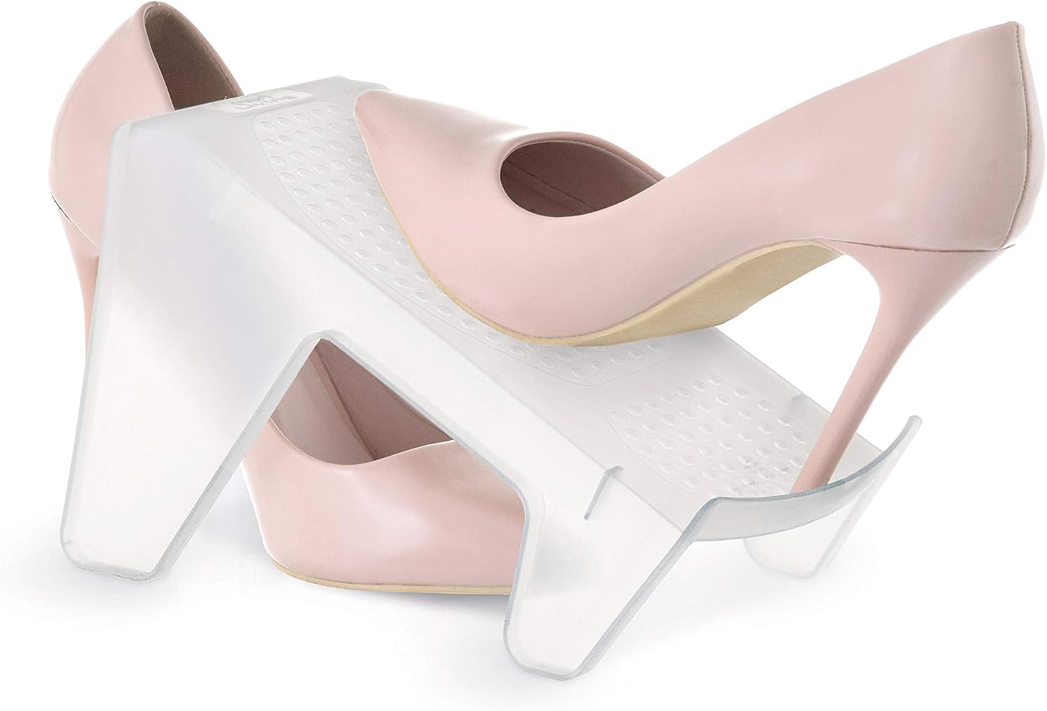 Shoe Step, Semi-Transparent White, 14 x 24.5 x 14 cm