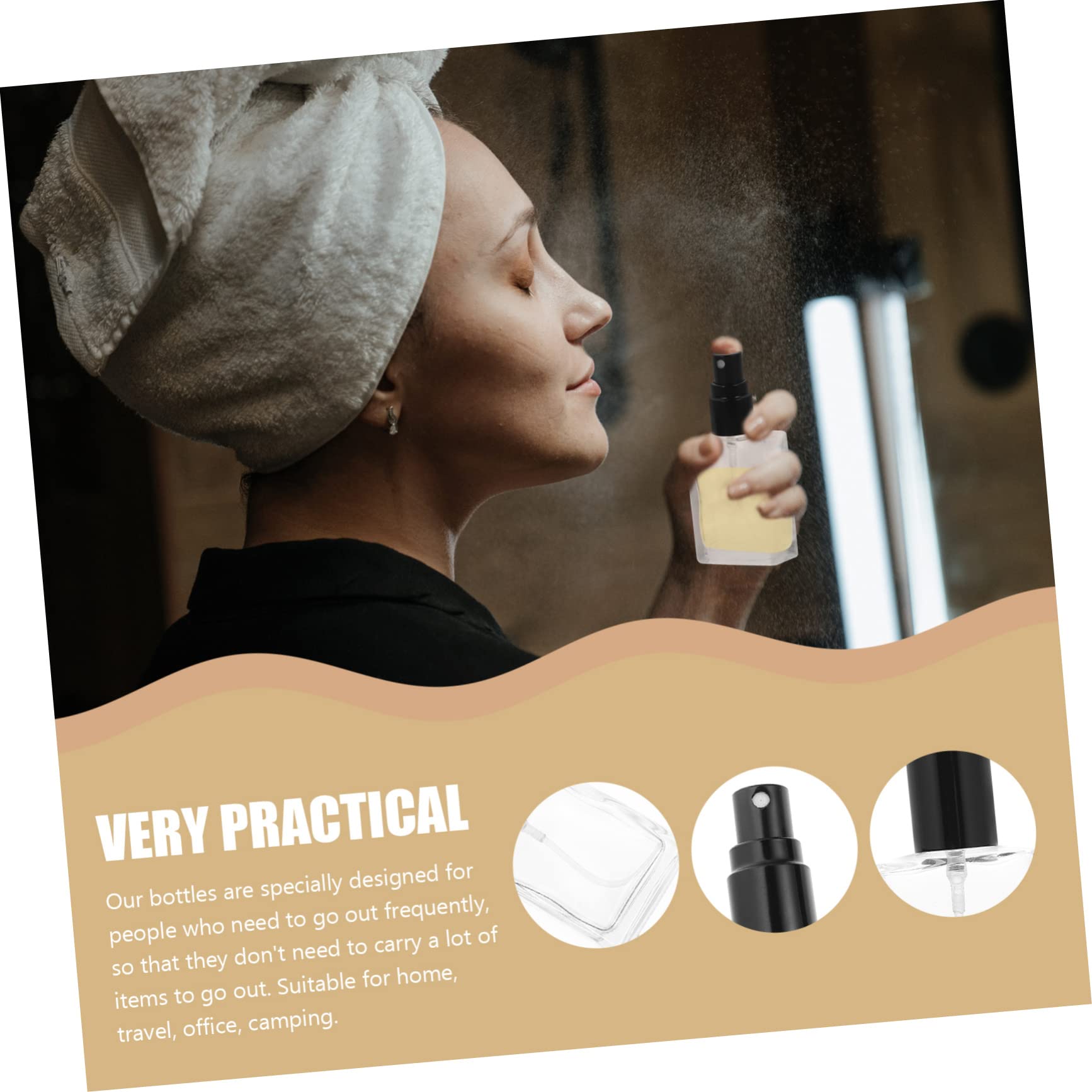 VICASKY 12 pezzi Bottiglie Spray per Profumo Vetro Trasparente Nebulizzatori Portatili per Profumi e Essenziali Pratici e Versatili per Viaggi e