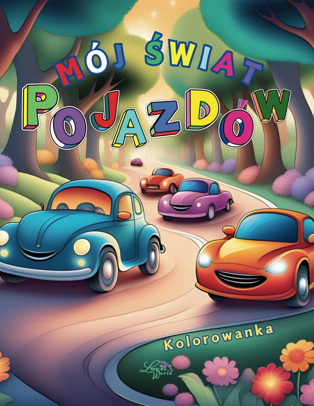 Mój Świat Pojazdów: Kolorowanka dla dzieci w wieku 3-8 lat, 60 stron do kolorowania, zabawa i nauka