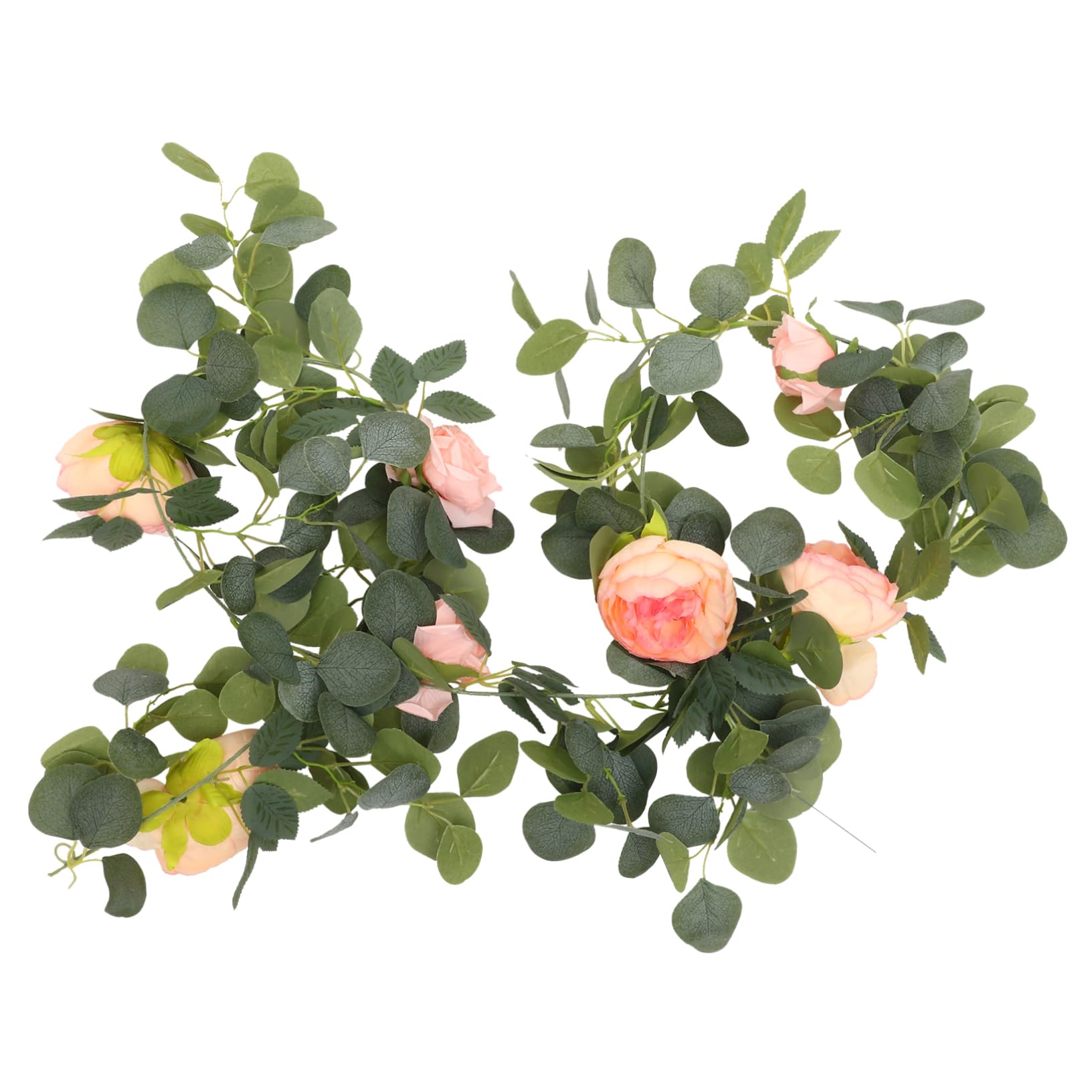 Cabilock Garland Vite Di Eucalipto e Artificiali Per Decorazioni Da Ed Esterno Fiori Simulati Per Atmosfere Romantiche e Festive Per Case e Uffici
