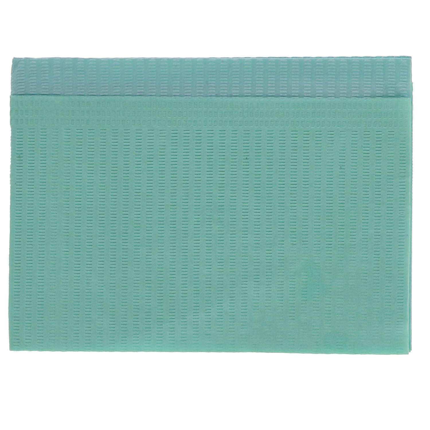 HSB 109236, Dental Patient Bibs – 3+1 Ply, Disposable, Waterproof & Highly Absorbent Dental Bibs for Clinics, and Medical Use, 13" x 18", Aqua, 500/Box