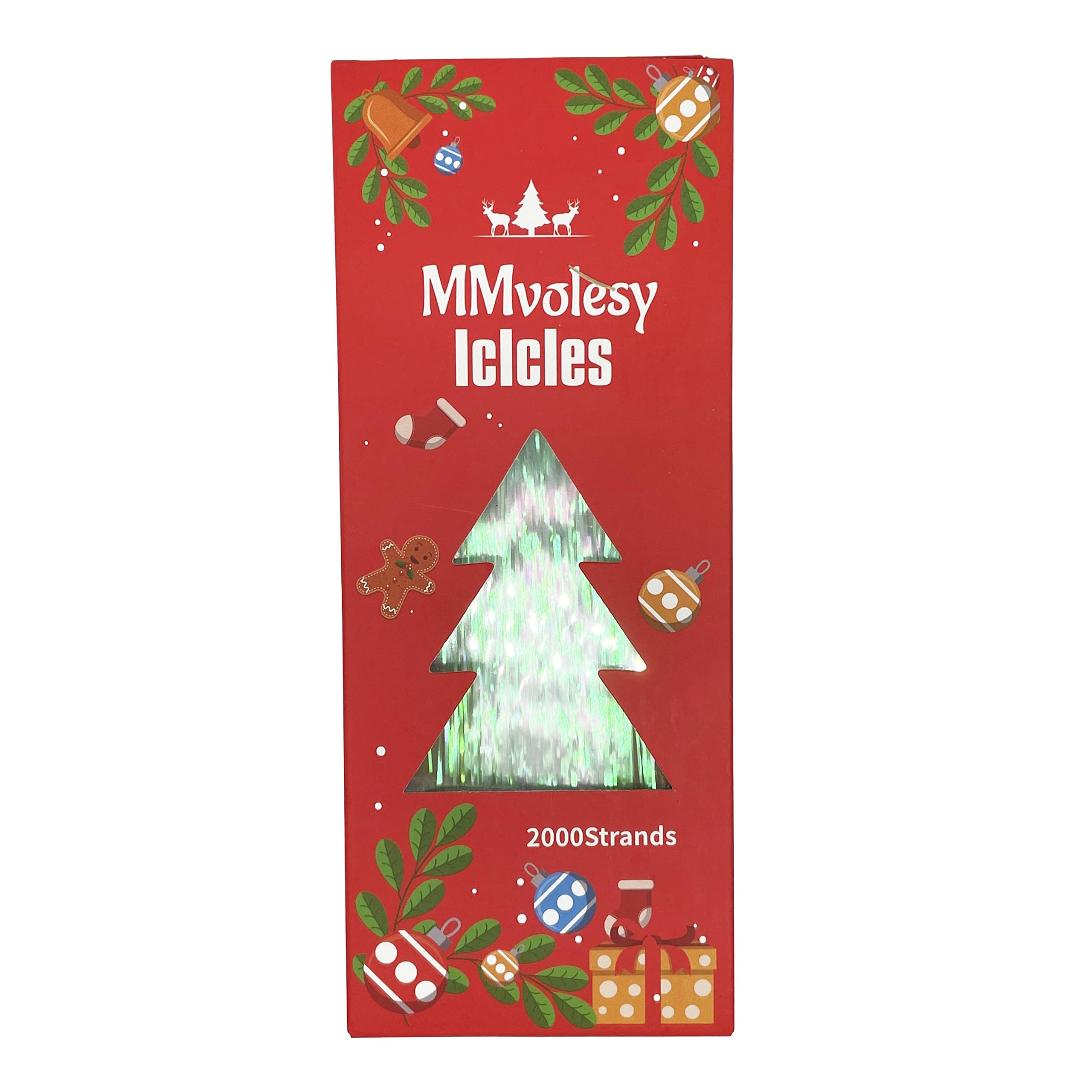 5000 Guirlandes Pailletées En Forme De Stalactites - Décoration étincelante Pour Sapin De Noël, Anniversaire Ou Mariage - Lot De 50 Cm (argenté)