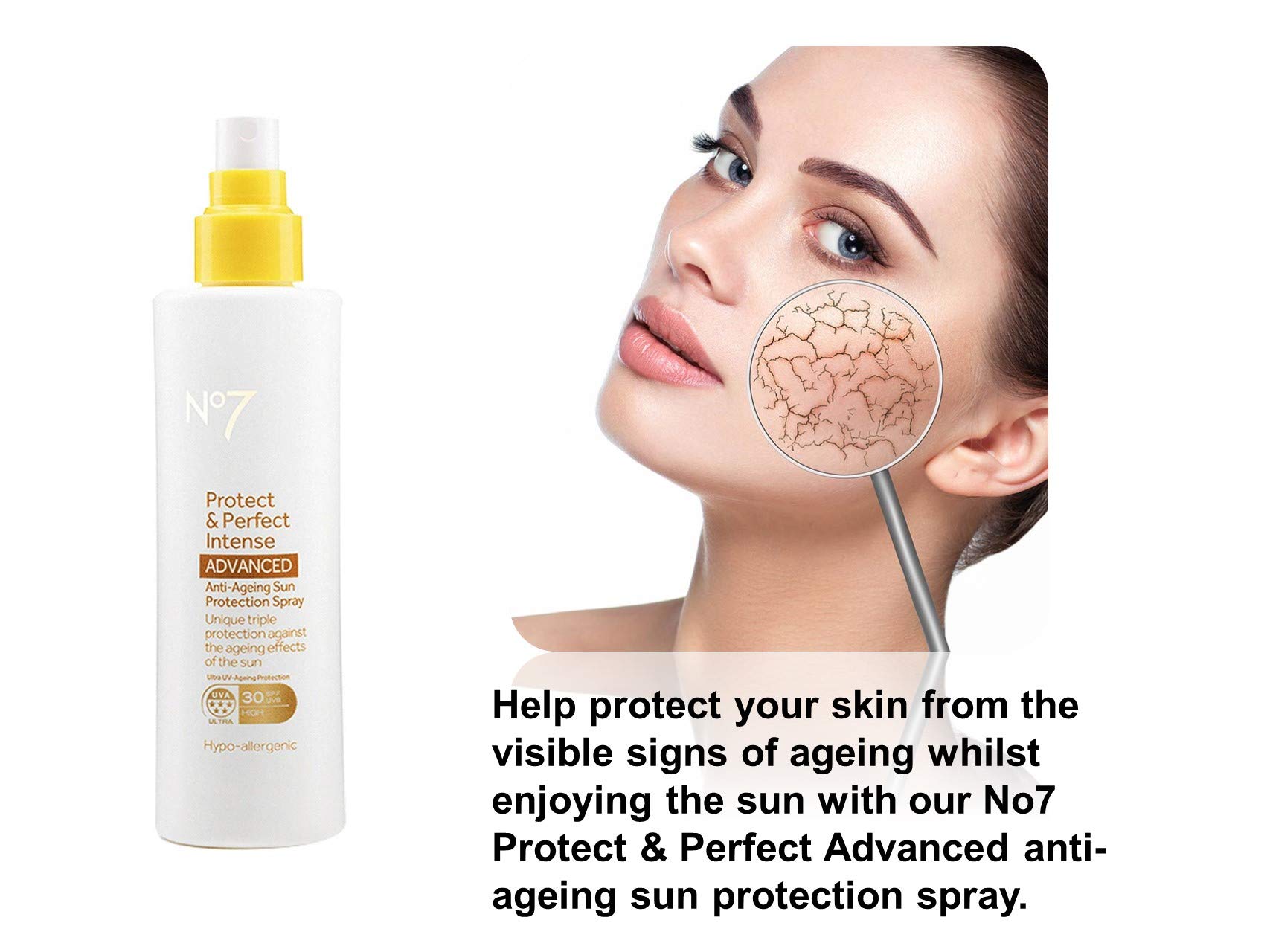 No7 Protect & Perfect Intense Advanced Anti-Aging Sonnenschutzspray LSF 30, 200 ml